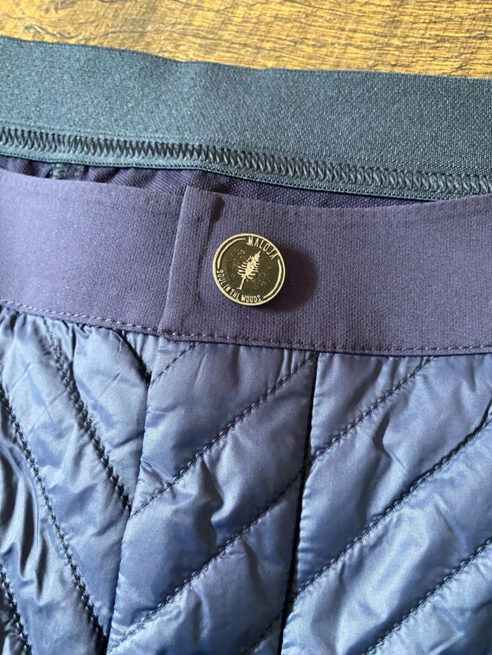 Maloja Navy Quilted Men’s Ski Shorts - Picture 2 of 5